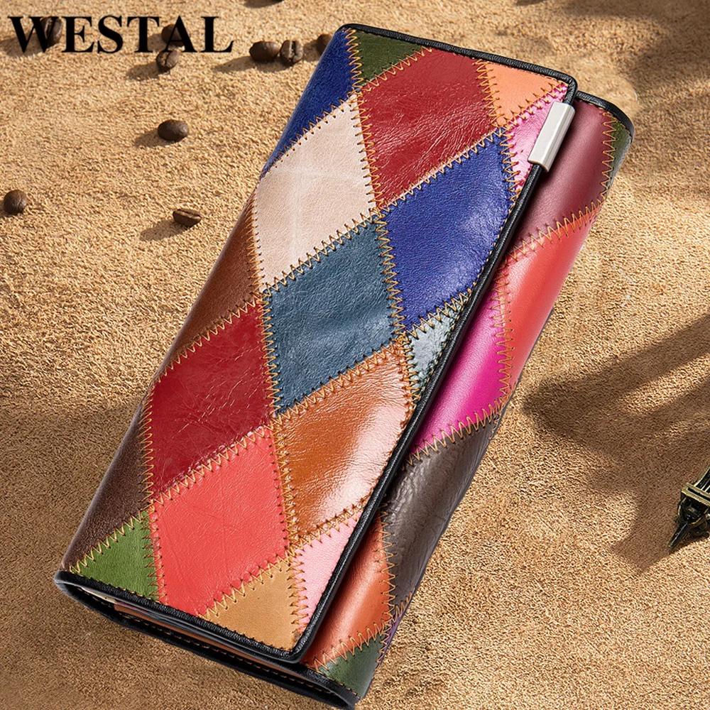 

Women's Wallet Genuine Leather Wallets for Women Purse Leather Luxury Female Coin Purse Women Colorful Clutch Bags 4131