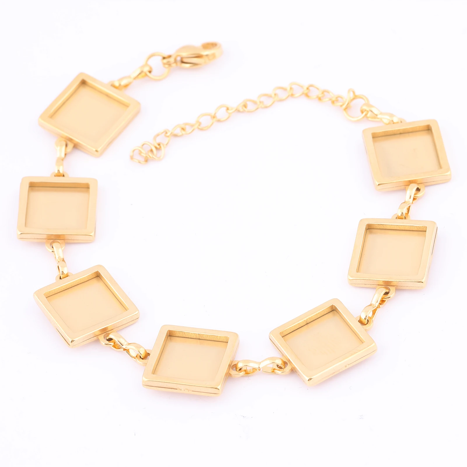 2 шт. позолоченные рамки для браслетов 10 мм