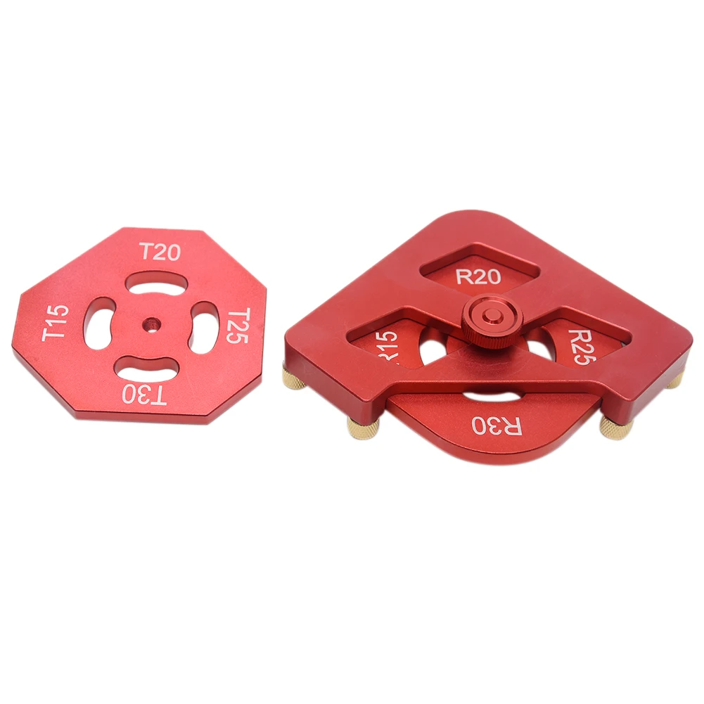 

4 In 1 Router Template Set Half Fillet Locator R15 R20 R25 R30 Carpenter Quick Jig Portable Round Corner Accurate Angle