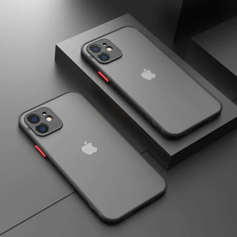 

Case for iPhone 11 12 Pro Max Mini 7 8 SE XR X XS Clear Shockproof Phone Cover