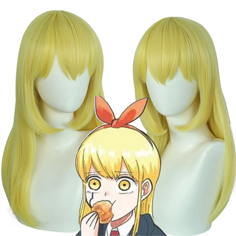 

Lemon Evan Cosplay Wig Hair Golden Yellow Long Hair Mashle: Magic and Muscles Cosplay Lemon Irvine Wig Heat Resistant Synthetic