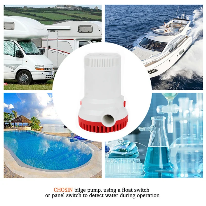 

DC 12V Automatic Bilge Pump Submersible Boat Water Pump Electric Pump For Boats Kayak Bilge Pump