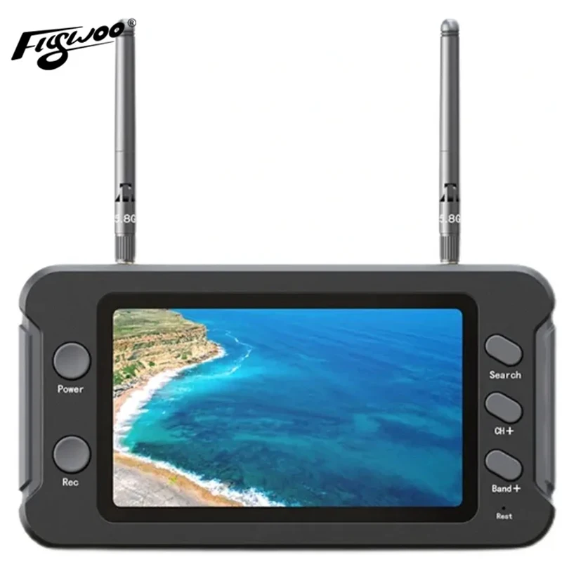 Flywoo лучший 5,8G FPV монитор с DVR 40CH 2,5-дюймовый ЖК-дисплей 16:9 NTSC/PAL