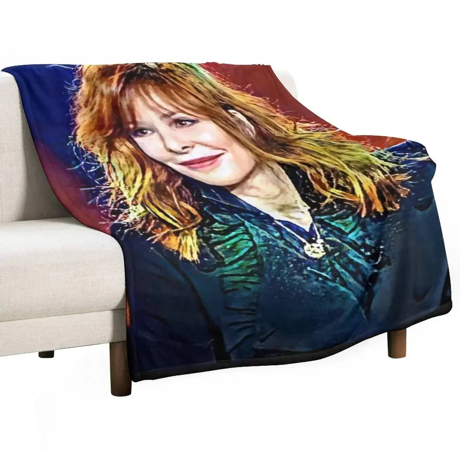 Mylène Farmer — разнообразное одеяло для художников милые одеяла из фланелевой ткани