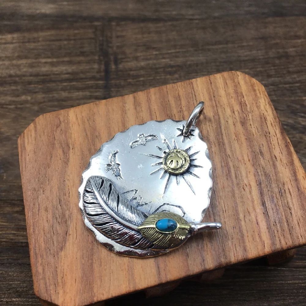 Модные ювелирные изделия в японском стиле кулон ручной работы из стерлингового