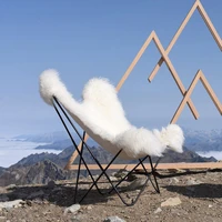 leather recliner italian minimalist nordic australian wool leisure lazy single sofa