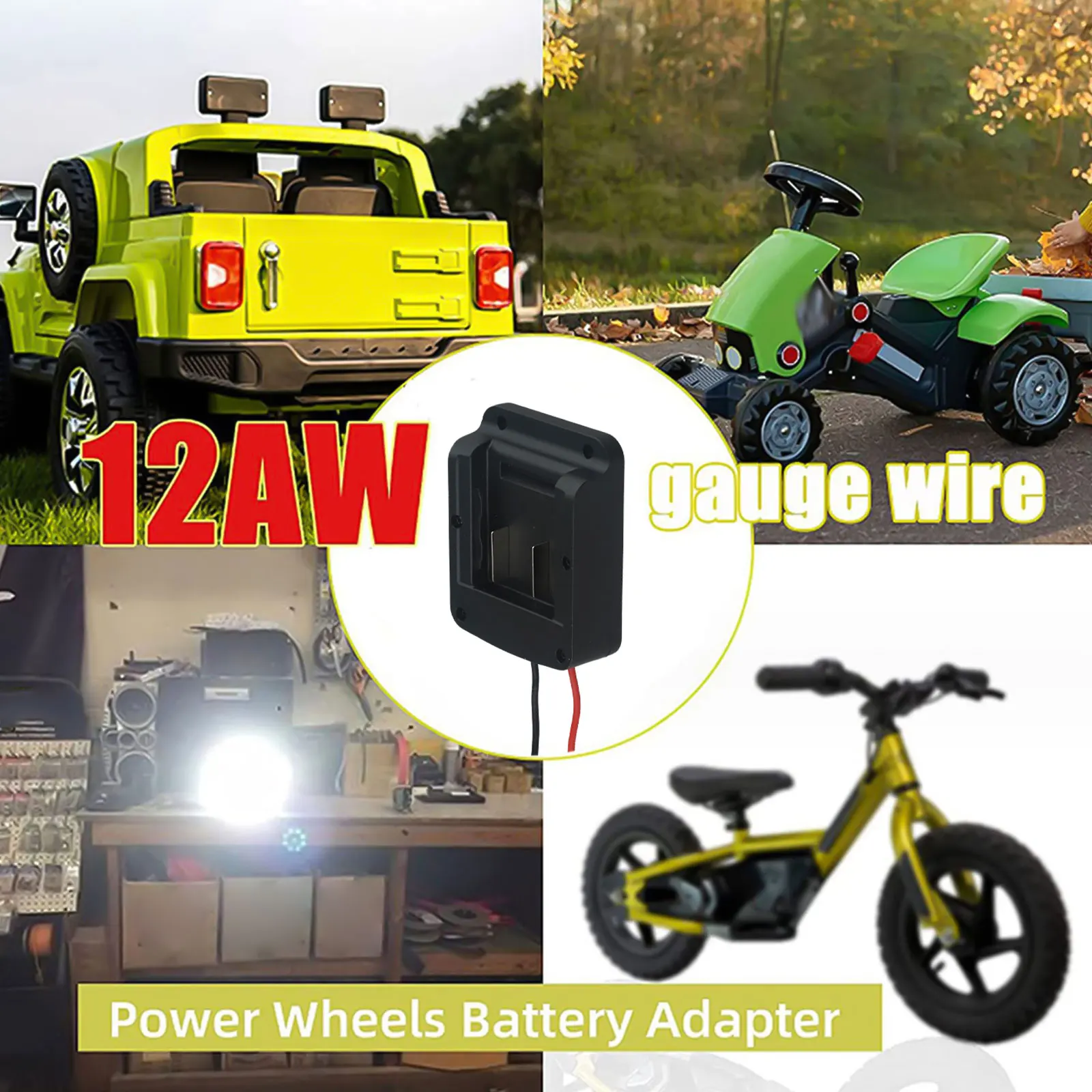 Обтекаемый аккумуляторный кабель выходной адаптер для Einhell и Ozito 18 В литий-ионный