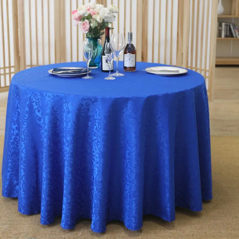 

Elegance Tablecloth Tear Resistant Water Resistant Easy to Clean Washable Polyester Round Tablecloth
