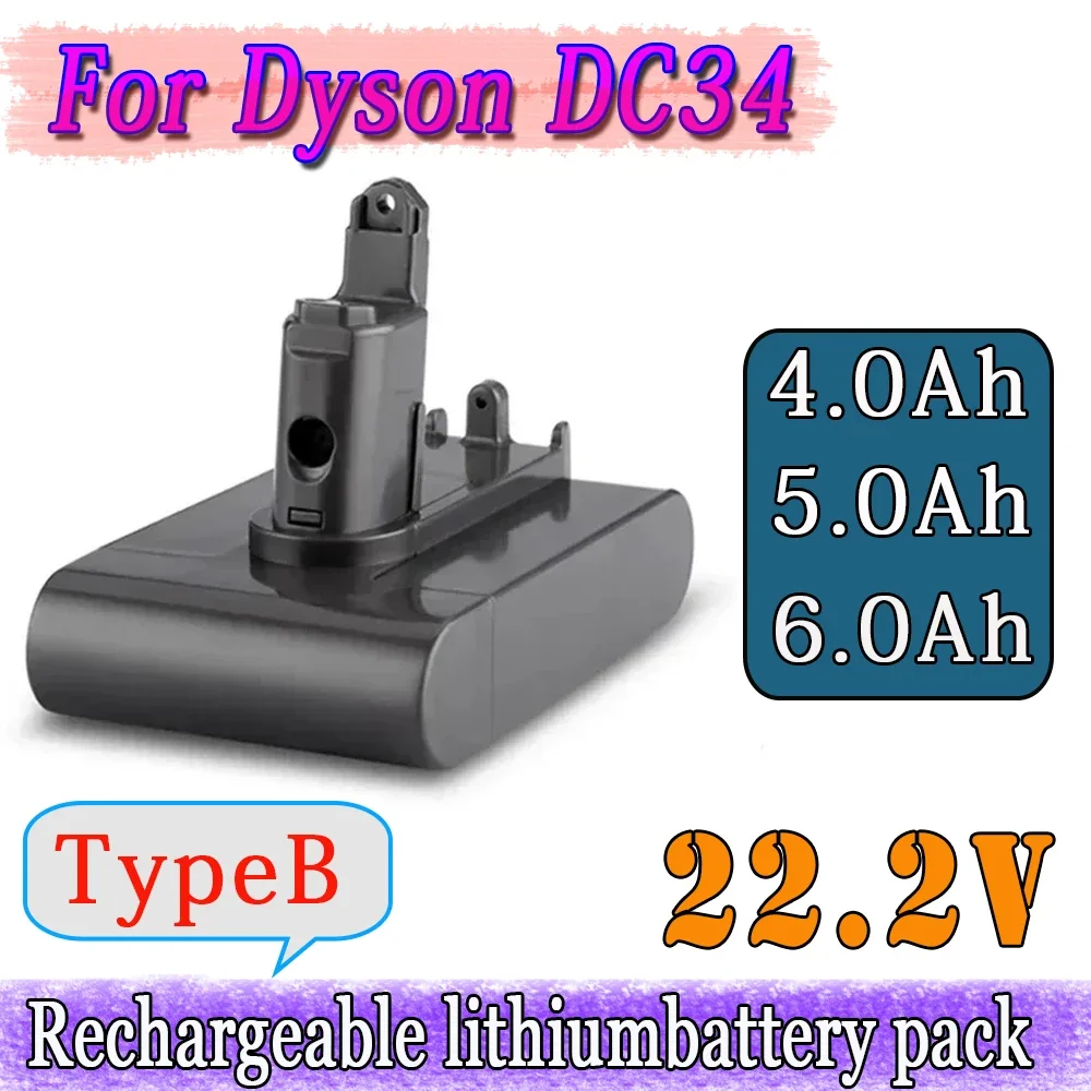 Литий-ионная батарея для Dyson DC34 B-типа 22 2 в 6000/5000/4000 мАч сменная DC31 DC35 DC44 DC45