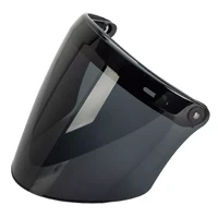 3 snap helmet peak lens sun shade shield wear resistant for 34 motorcycle open face helmet visor