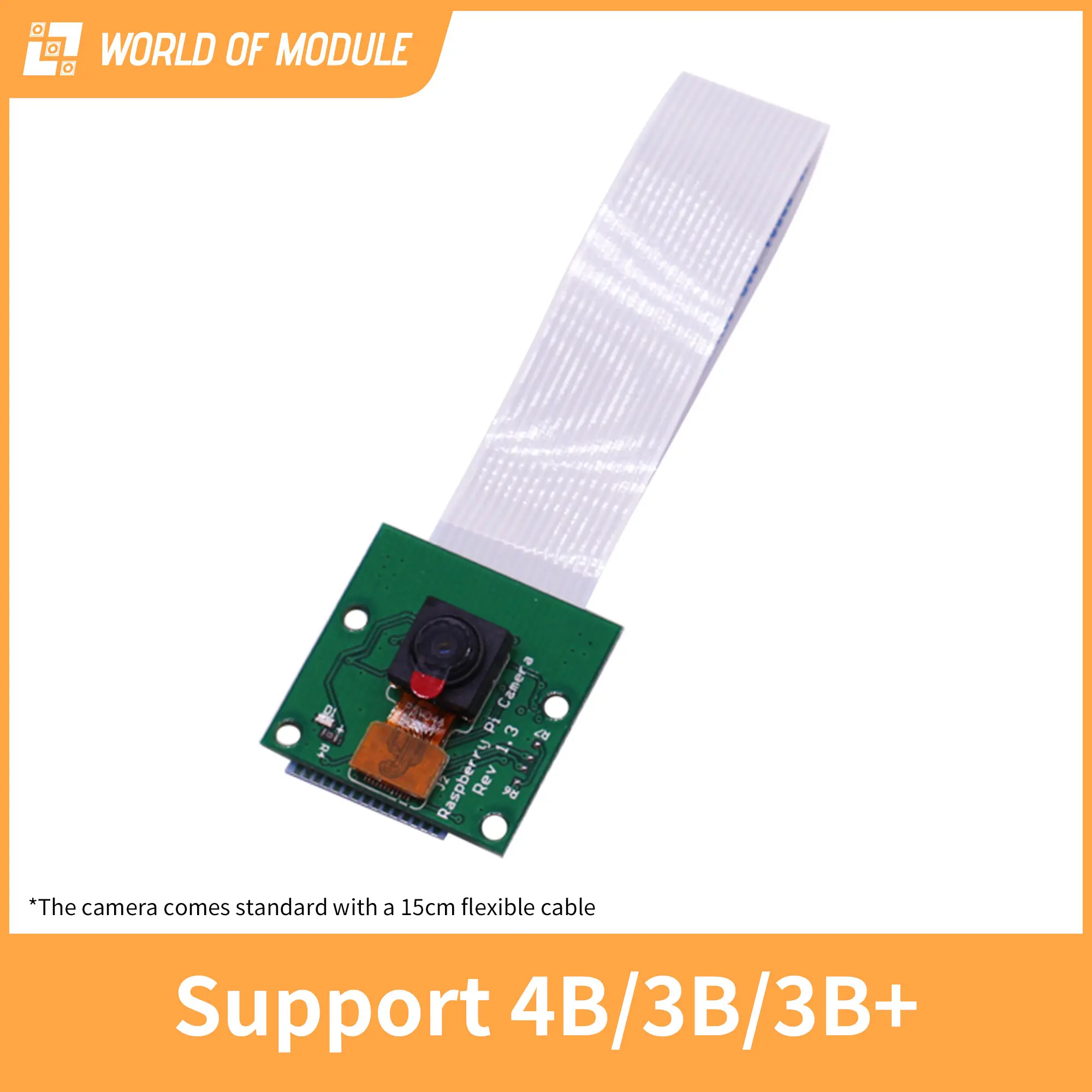 

Модуль камеры Raspberry Pi 4, 5 м, 1080p, датчик, широкий угол обзора OV5647 для Raspberry Pi 4B/3B +/Zero