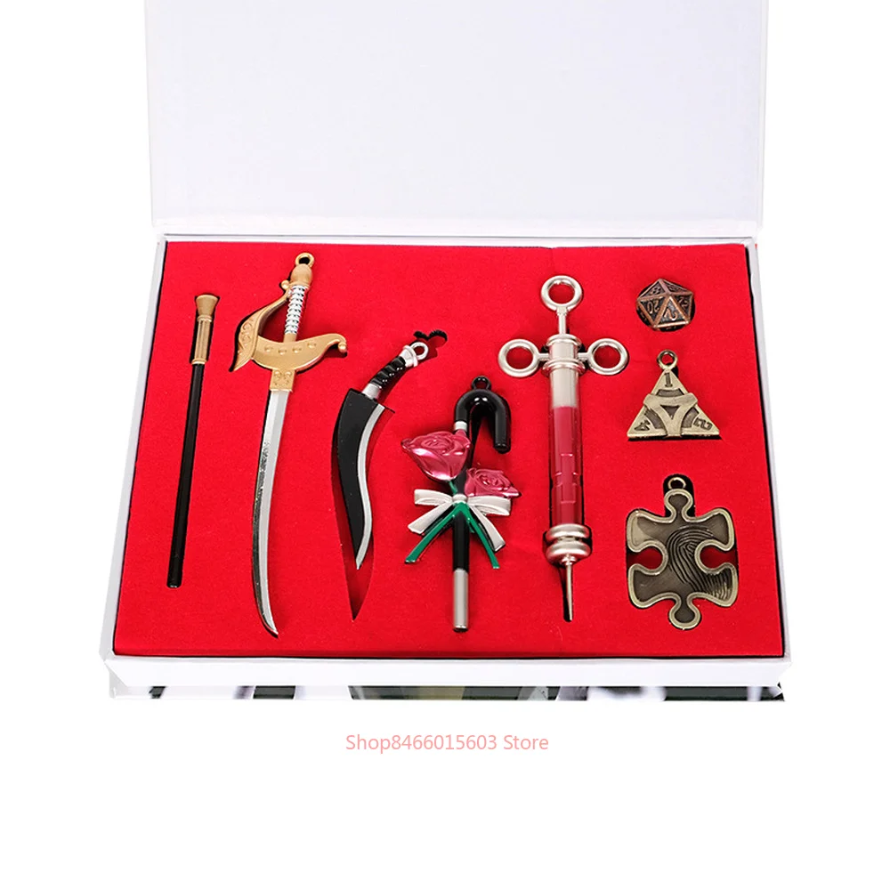 Набор ножей и мечей из сплава аниме персонаж в стиле милитари фигурка кунай