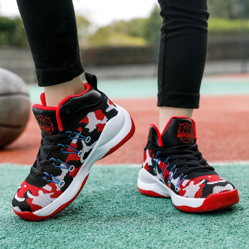 Baby Girl Shoes 2022 High Quality Children Kids Sneakers Girls Basketball Shoes Breathable Non-Slip Boys Sport Shoes Size 31-40