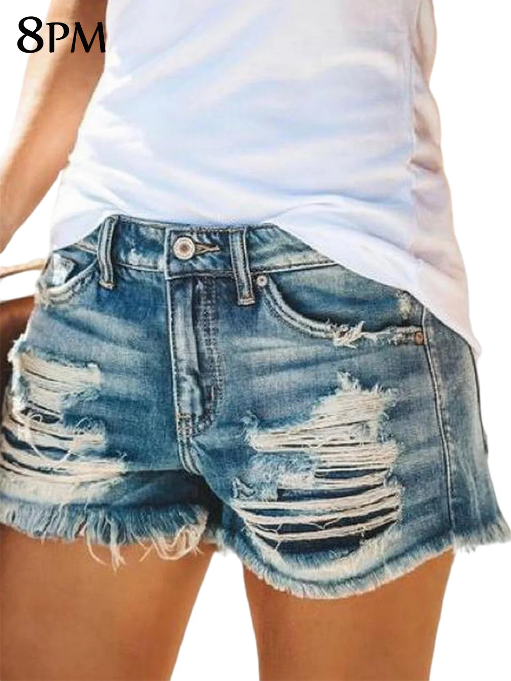 

Womens Lightweight Shorts Casual Summer High Waist Denim Shorts Sexy Trendy Hot Short Pants Comfy Paperbag Shorts ouc1009