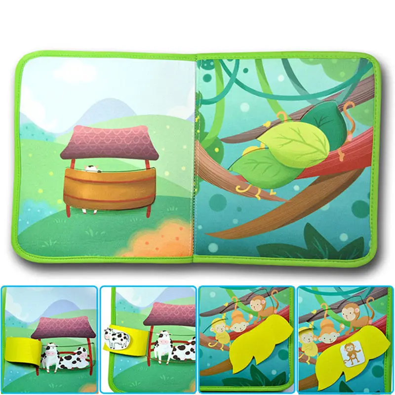 

Animal Home 1 Box Baby Animal Book Early Education Educational Toys Educational Toys Animal Book Animal Cognition Children's Toy