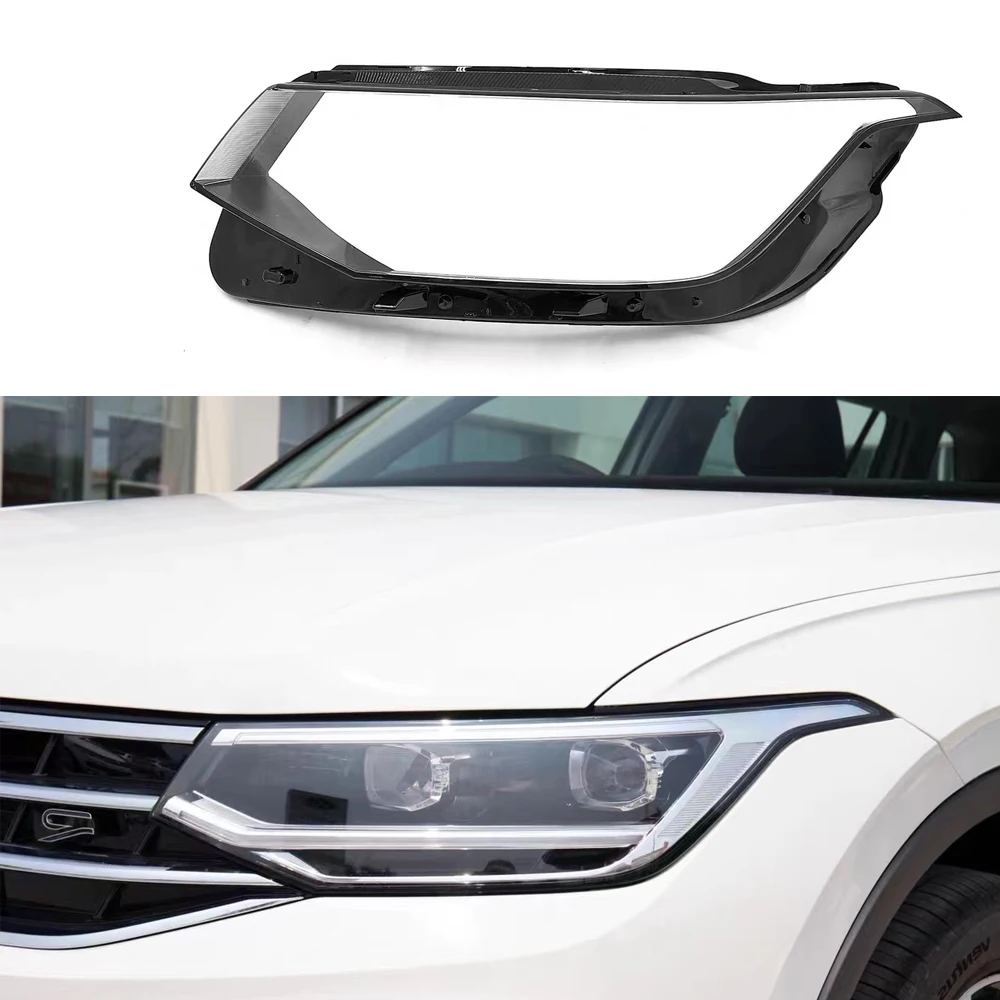 

Для Volkswagen VW Tiguan L 2022-2023 крышка передней фары прозрачный стеклянный абажур лампа корпус фары линза из плексигласа