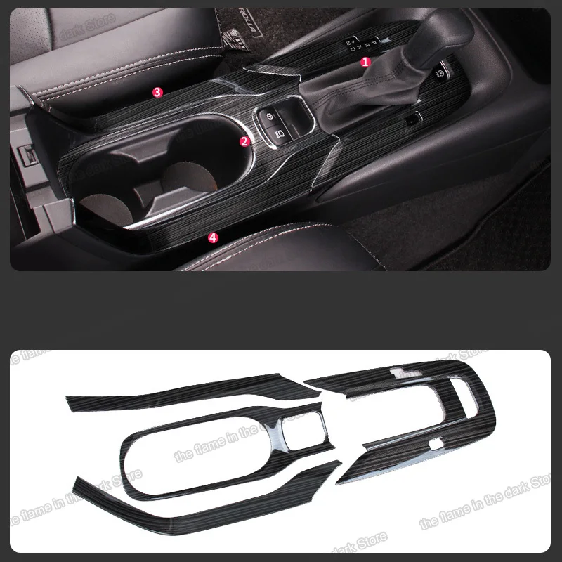 

Lsrtw2017 для Toyota Corolla 2020 E210, нержавеющая сталь, автомобильная шестеренка, отделка, 2019 2021 топливные гибридные аксессуары