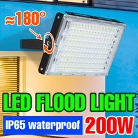 200w floodlight led spotlight waterproof street lamp 220v garden lights for outdoor lighting led exterior reflector wall lamp
