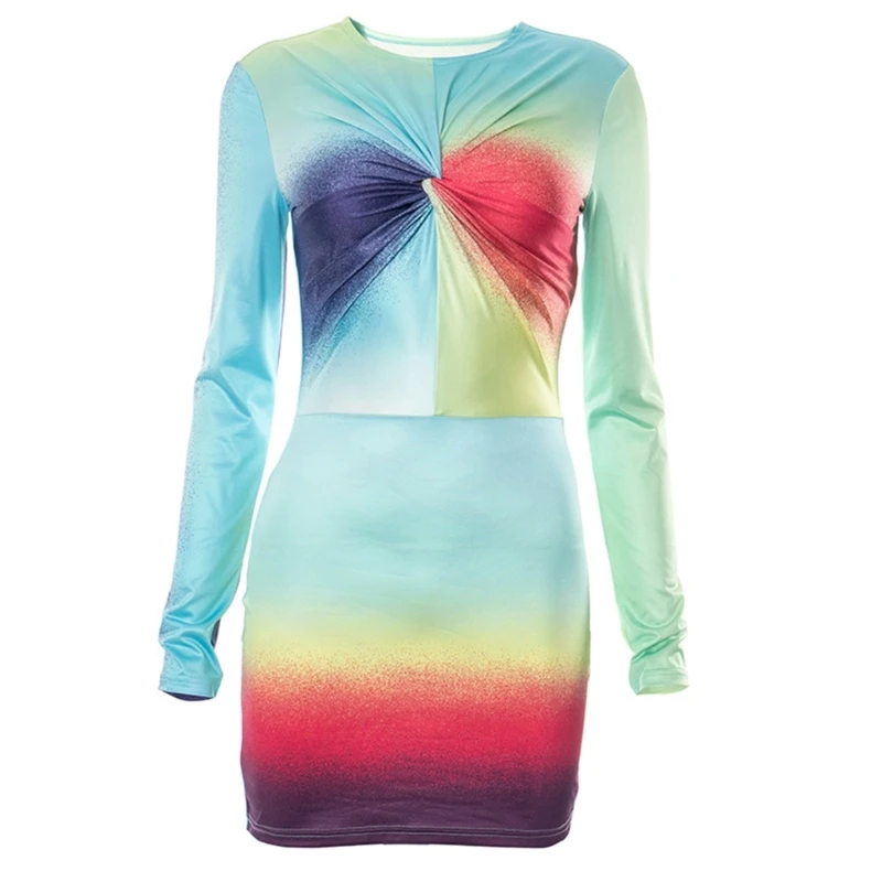 Dress Casual  Fitting Bodycon Dress Fashion Sexy Cocktail Party Dress Streetwear