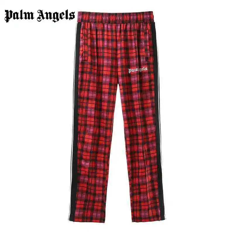 

Men's 22SS Plaid Side Zipper Design Loose Sports Pants Hip Hop Street Trend Fashion Classic Unisex Trousers