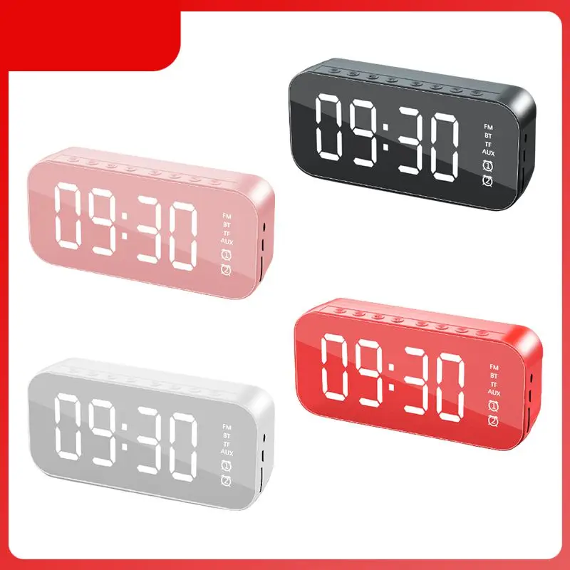 

Led Mirror Screen Alarm Clocks Mobile Phone Subwoofer Speaker 4.2 Digital Clock Wireless Subwoofer Music