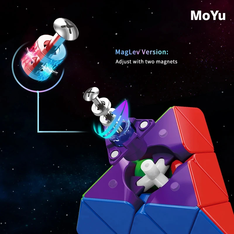 MOYU RS Магнитный Скоростной Куб Волшебная Пирамида Куб-головоломка
