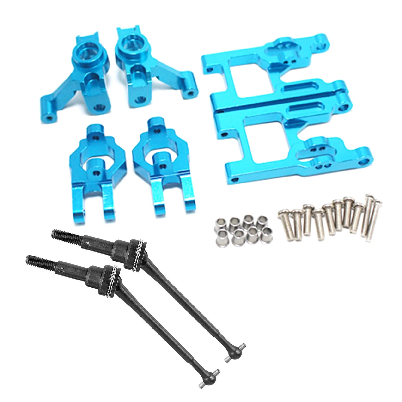 

Горячая Распродажа Базовая C Передняя поворотная рукоятка руля 1/12 аксессуары для радиоуправляемого автомобиля с 2 шт. металлических передних аксессуаров для приводного вала CVD