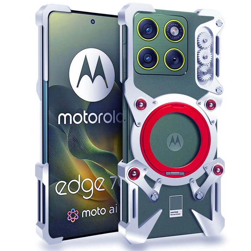 Фото Роскошный прочный металлический алюминиевый чехол-броня Thor для Motorola Moto Edge 70 60 50 X50 Pro Ultra, задняя крышка, бампер №1