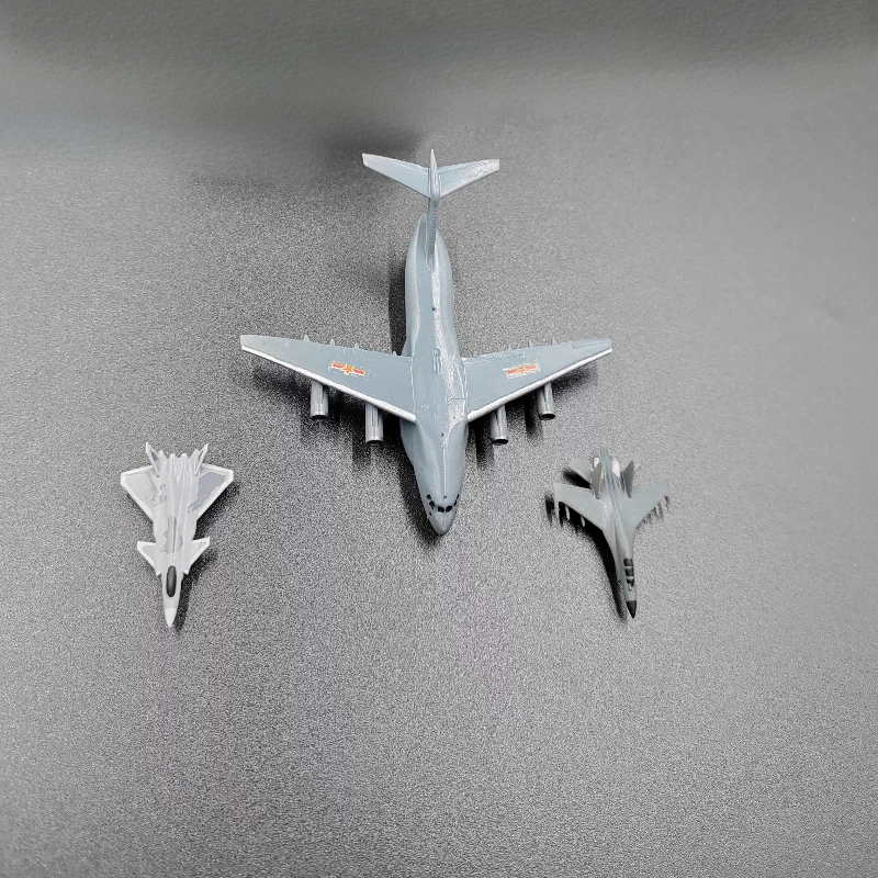 Фото 1 комплект, модель самолета, масштаб 1/700, транспортировочный самолет Y-20 J-15 J-16, корабельный истребитель, маленький военный боевой самолет, орнамент №3