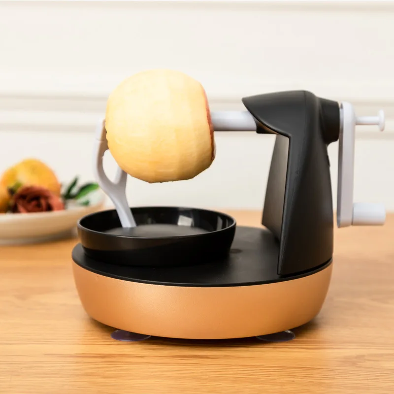 

2022 New Round Apple Peeler Machine Hand-cranked Multifunctional Fruit Peeling Machine Home Corer Cutter Kitchen Apple Slicer