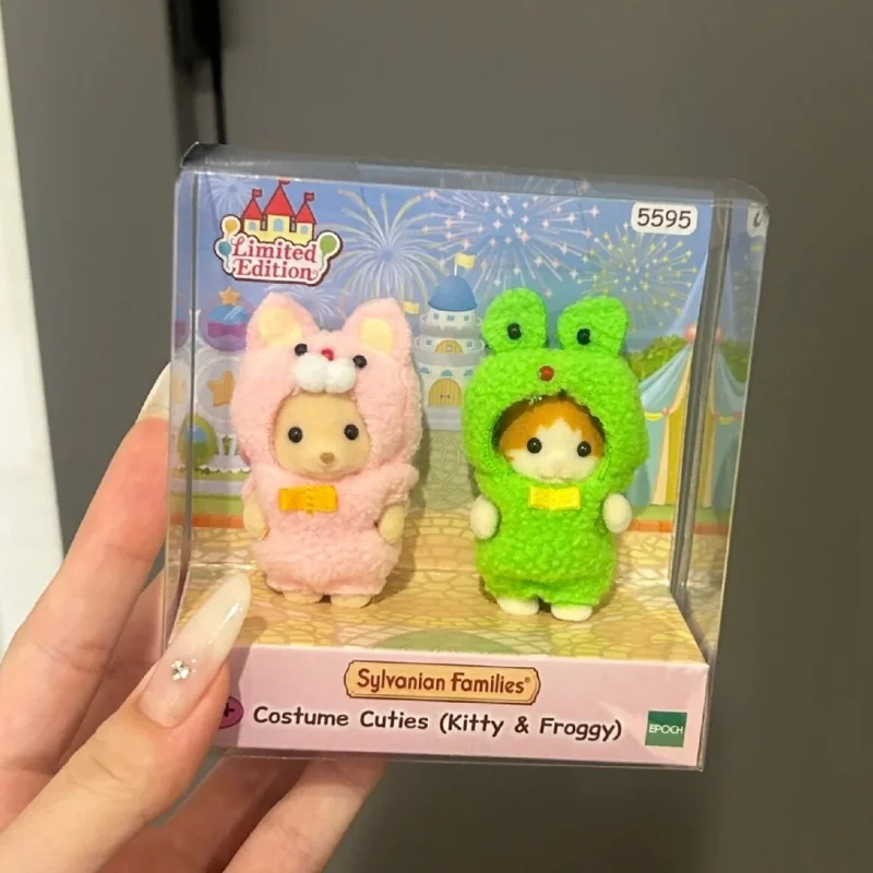 Новинка хит продаж аниме-фигурка Sylvanian Families каваи акула лягушка VIP-костюм игрушки