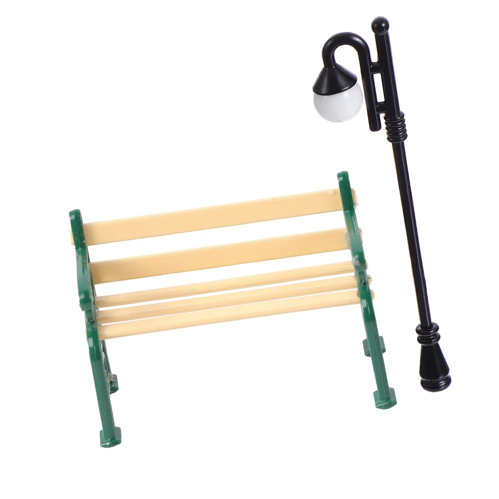 

Dollhouse Toys Mini Landscape Chair Outdoor Kids Miniature Chair Model Garden Ornament