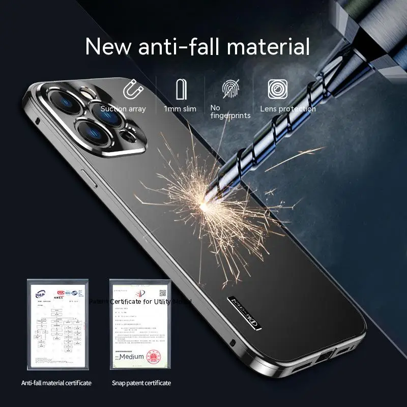 For iphone 14 13 12 11 Pro Max Metal Case Full Lens protection metal Aluminium Alloy ultrathin Matte color Fall prevention cases