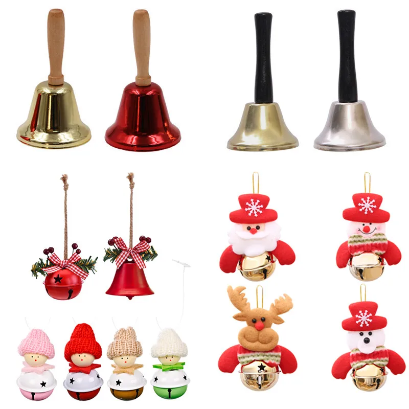 

Металлический Рождественский колокольчик, благородный прием, декор для вечерние, колокольчики, украшения для рождественской елки, украшен...