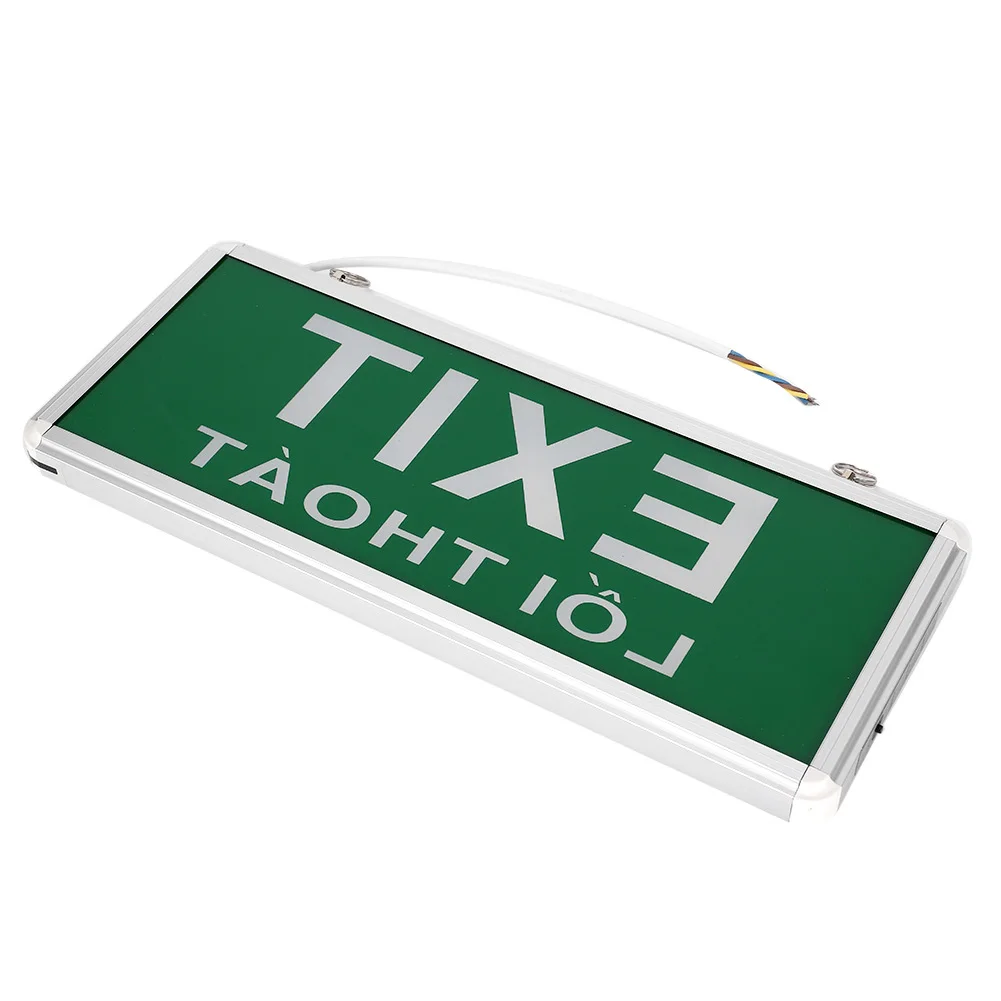 

LED Emergency Exit Lighting Sign Safety Indicator Lamp 220V Vietnamese + English Exit Lighting Sign Exit Lighting Sign Exit