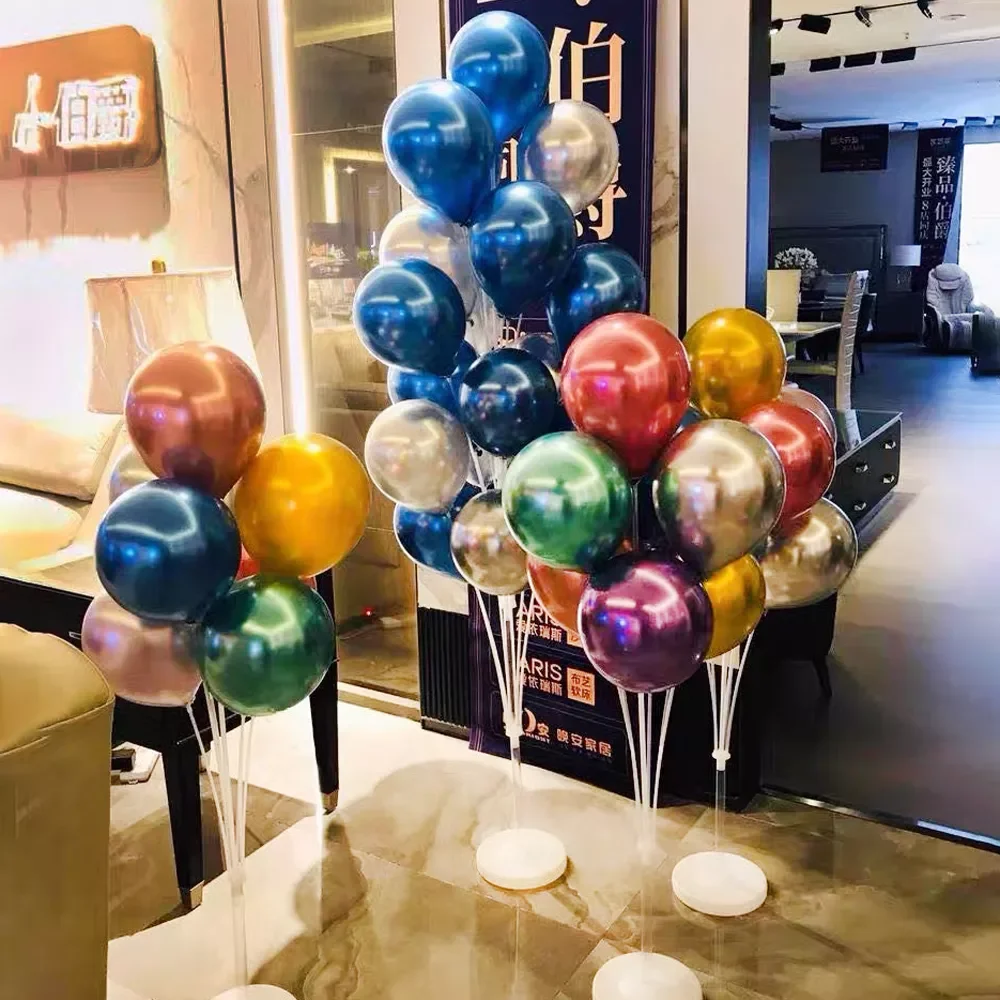 

7/11/13/19 Tubes Balloon Stand Holder Column Confetti Balloons Happy Birthday Ballon Kids Baby Shower Wedding Party Decorations