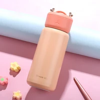 cute antlers thermos bottle for girl 380ml tumbler cup 304 stainless steel water bottles lovers drink cup for travel kids gift