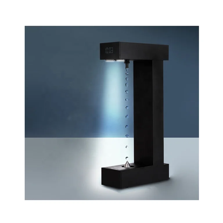 Crystal Anti Gravity Levitating Water Drops Table Lamp UV Lamp Purifying Air