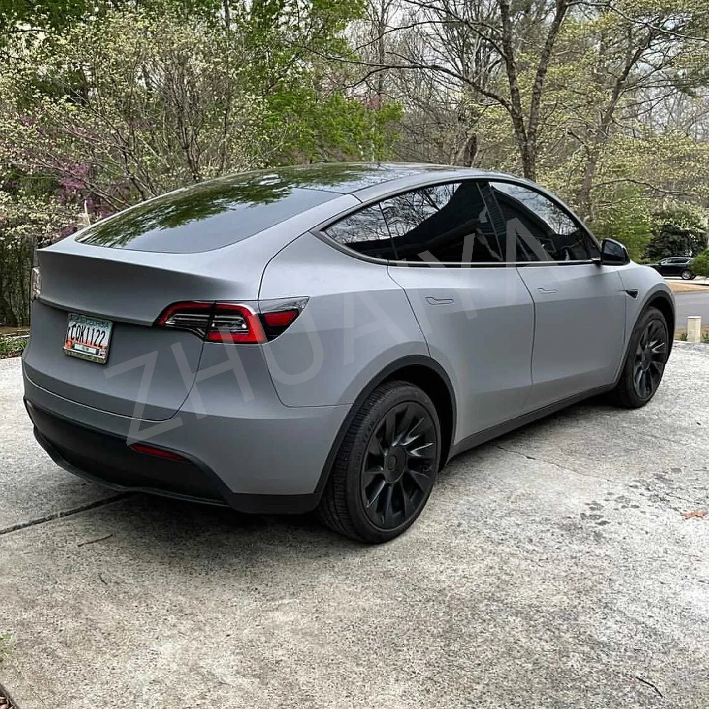 ZHUAIYA матовая Ночная серая виниловая оберточная пленка яркая 152*18 м рулон гарантия