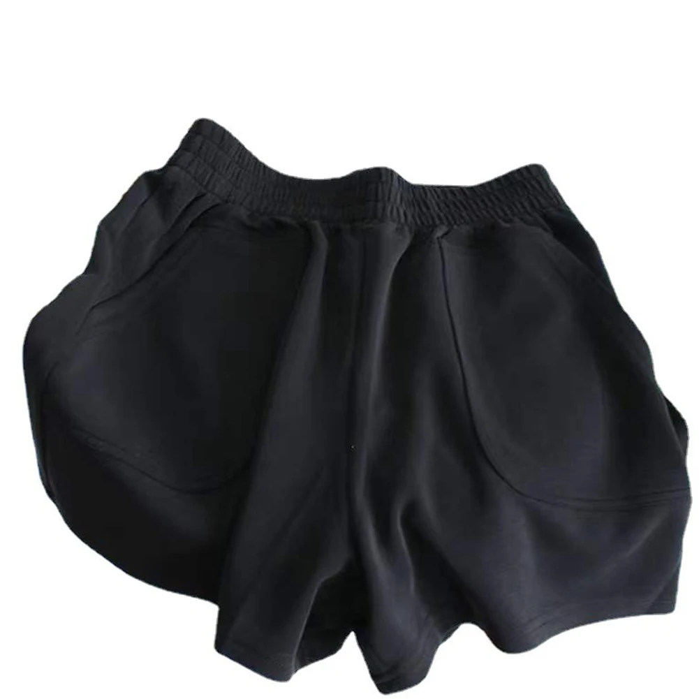 Women Shorts Solid Color Cozy Casual Loose Hipsters Running Sports Shorts Breathable Streetwear Hot Teens Wide Leg Bottoms