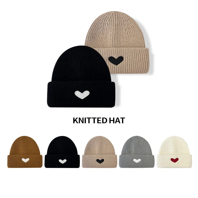 

Зимняя шапка с вышивкой для мужчин и женщин, облегающая шапка унисекс, осень 2022, уличные теплые женские спортивные лыжные вязаные шапки в ст...