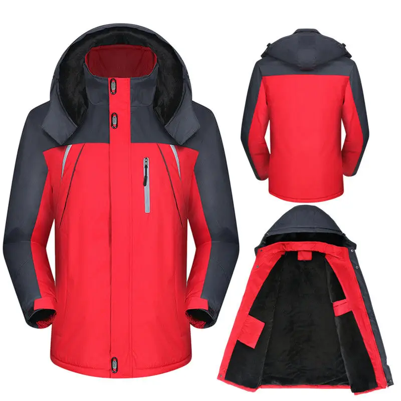 Men Winter New Outdoor Jet Ski Premium Snow Warm Parkas Jacket Coat Men Outwear Casual Hooded Waterproof Thick Rainproof
