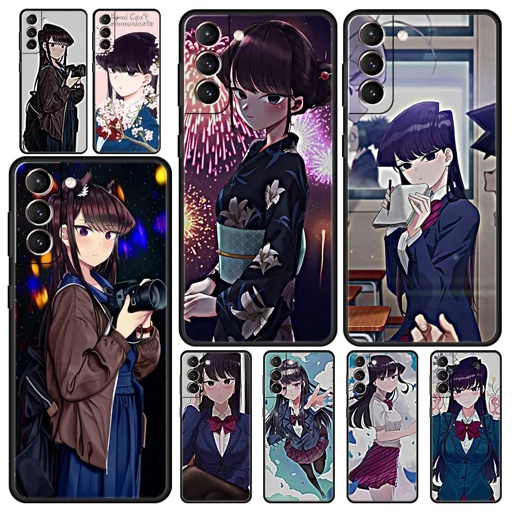 

Anime Komi Cant Communicate Phone Case For Samsung Galaxy S22 S20 FE S21 Ultra 5G S9 S8 S10 Plus S10E Note 10 Lite 20 Soft Cover