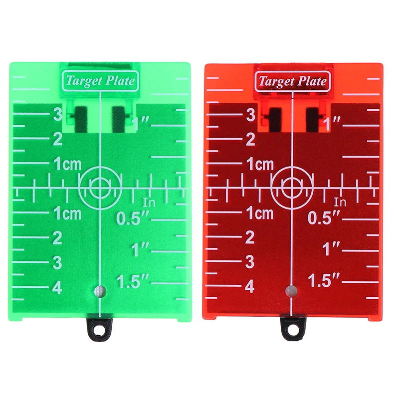 

1PCS inch/cm Magnetic Laser Target Card Plate For Green/Red Laser Level