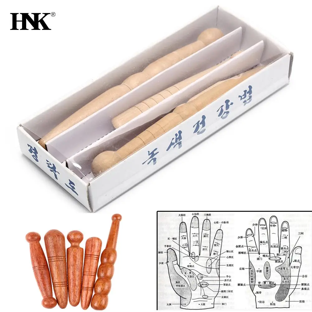 

1/3PCS New Original Wooden Foot Body Massage Stick Relieve Muscle Soreness Relaxing Tool Hands Foot Reflexology Massager