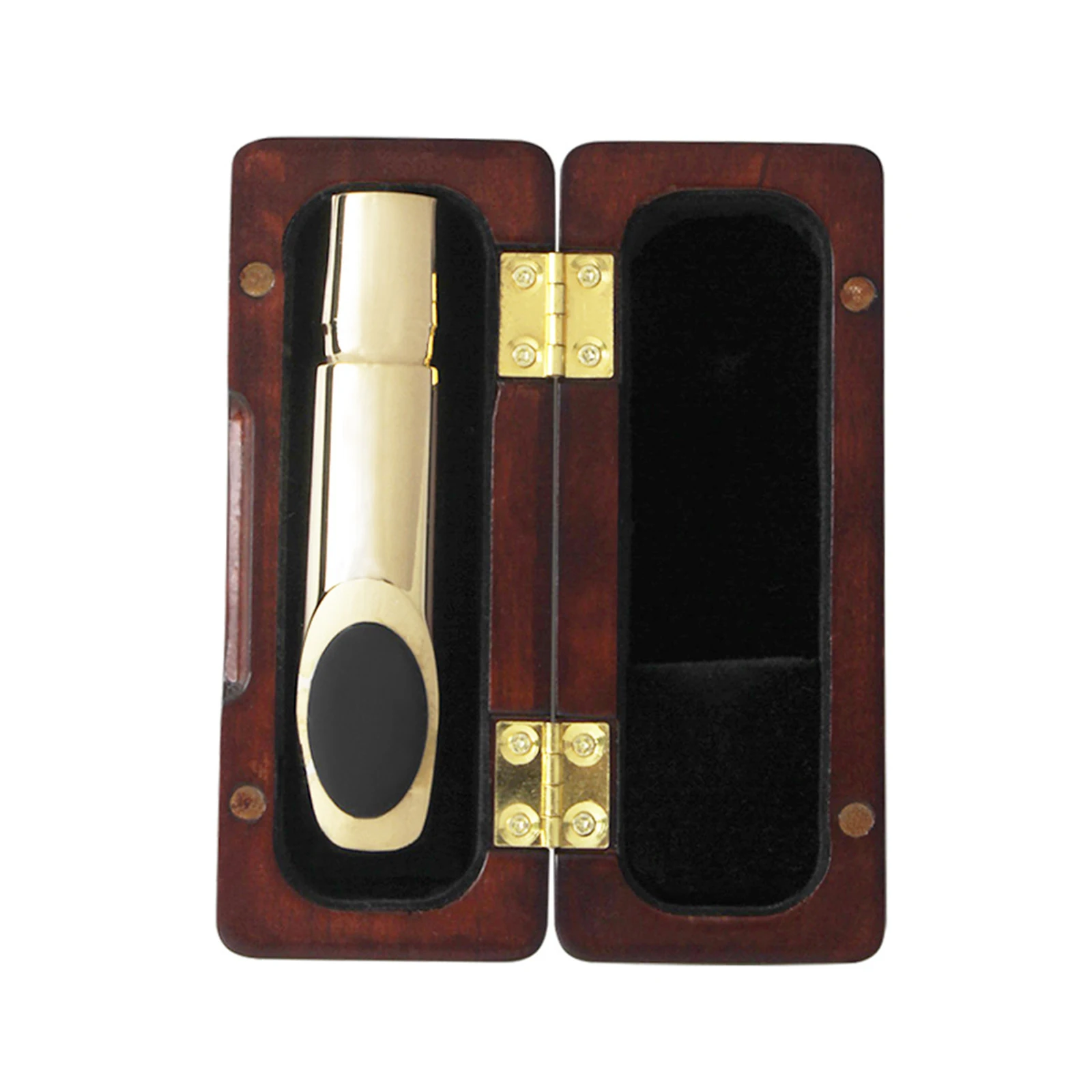 

Саксофон деревянный подходит для различных мундштуков альт прочный для Дома Офиса черный орех музыкальные аксессуары чехол