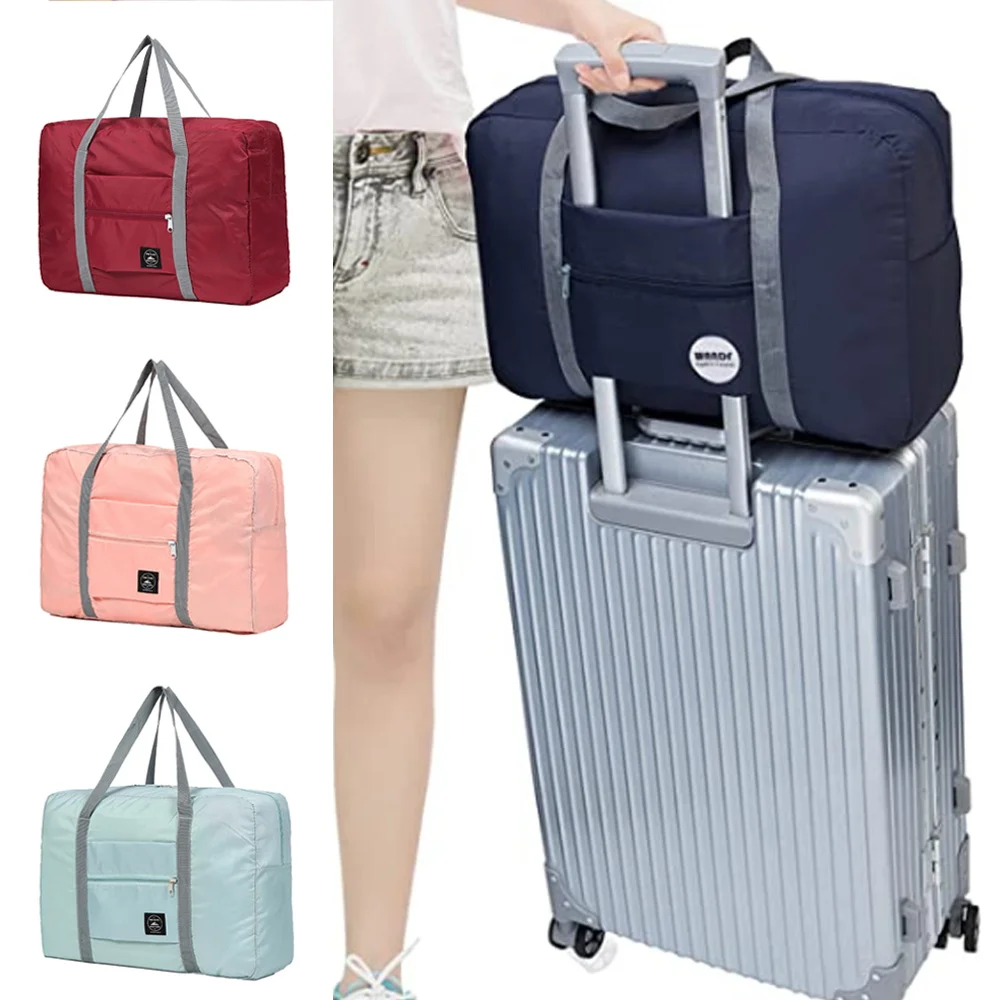 

New Nylon Foldable Travel Bag Unisex Large Capacity Bag Luggage Women WaterProof Handbags Men Travel Bags Storage Bags