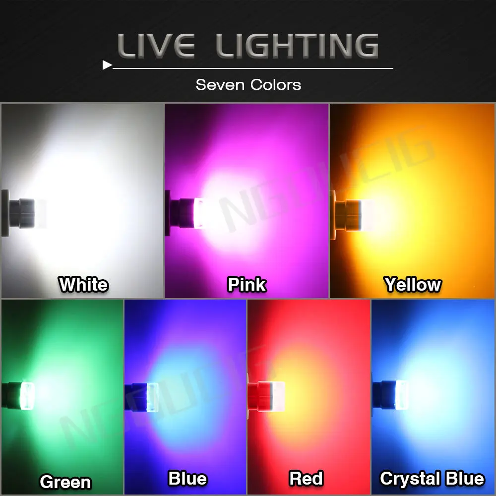 NGOUCIG 4 шт. 12В 24В Светодиодная лампа 1156 T20 1157 7443 P21W BAY15D Flash BA15S P21/5W R5W красный