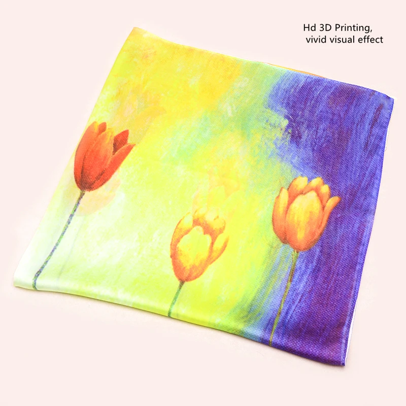 

Vintage Flowers Square Scarf For Women Silk Shawls Neckerchief Female Print Headband On the Head Wraps Foulard Hijab Hair Bands