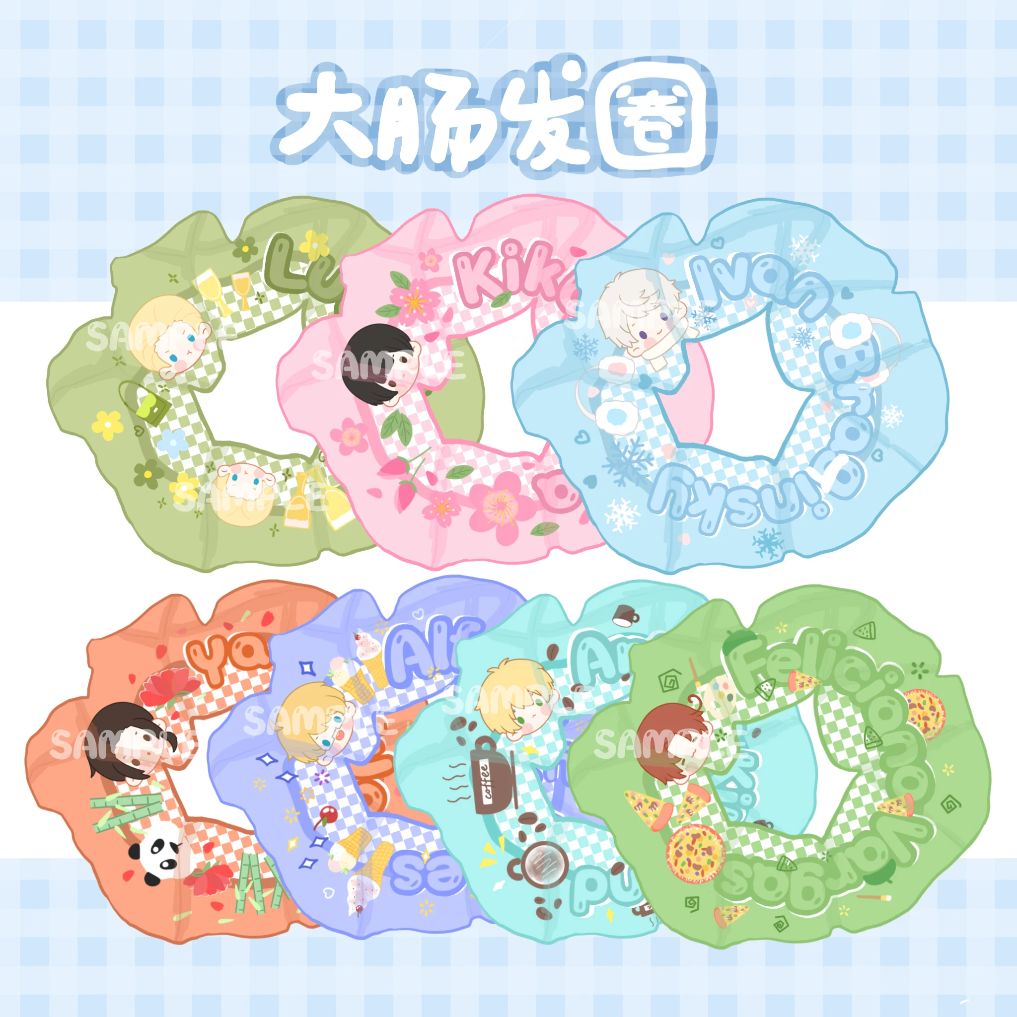 

Милые эластичные резинки для волос с аниме Axis Powers Hetalia People wig Kiku Honda Yao Wang, Иван, головной убор для косплея, кольцо для волос, браслеты, подарок